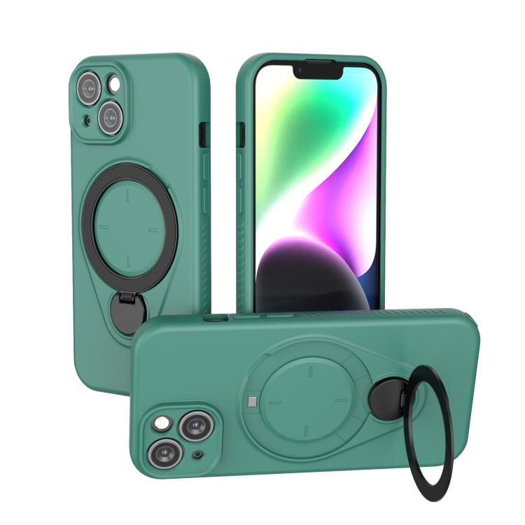 Custodia per telefono Ring Shield MagSafe in TPU con supporto girevole a 360 gradi, For iPhone 15 Pro Max, For iPhone 15 Pro, For iPhone 15, For iPhone 14 / 13