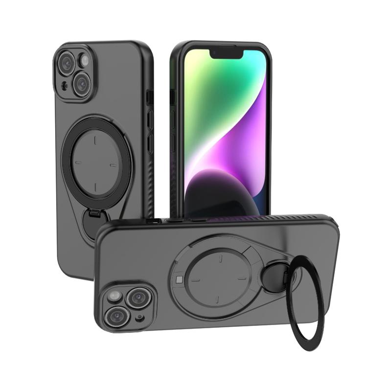 Custodia per telefono Ring Shield MagSafe in TPU con supporto girevole a 360 gradi, For iPhone 15 Pro Max, For iPhone 15 Pro, For iPhone 15, For iPhone 14 / 13