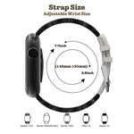 Cinturino per orologio xDfind ibrido in acciaio inossidabile con diamanti e vera pelle, For Apple Watch 42 / 44 / 45 / 46 / 49mm, For Apple Watch 38 / 40 / 41 / S11 42mm