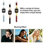 Cinturino per orologio xDfind Butterfly in acciaio inossidabile ibrido e vera pelle, For Apple Watch 42 / 44 / 45 / 46 / 49mm, For Apple Watch 38 / 40 / 41 / S11 42mm