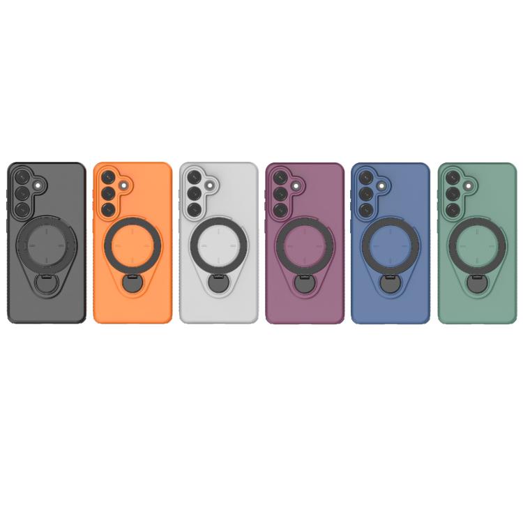Custodia per telefono Ring Shield MagSafe in TPU con supporto girevole a 360 gradi, For Samsung Galaxy S26+ 5G, For Samsung Galaxy S26 Ultra 5G, For Samsung Galaxy S26 5G, For Samsung Galaxy S25 5G