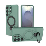 Custodia per telefono Ring Shield MagSafe in TPU con supporto girevole a 360 gradi, For Samsung Galaxy S26+ 5G, For Samsung Galaxy S26 Ultra 5G, For Samsung Galaxy S26 5G, For Samsung Galaxy S25 5G