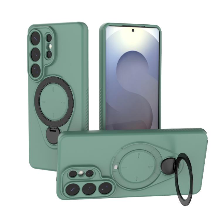 Custodia per telefono Ring Shield MagSafe in TPU con supporto girevole a 360 gradi, For Samsung Galaxy S26+ 5G, For Samsung Galaxy S26 Ultra 5G, For Samsung Galaxy S26 5G, For Samsung Galaxy S25 5G