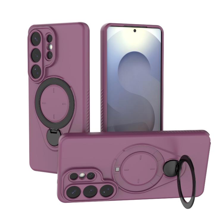 Custodia per telefono Ring Shield MagSafe in TPU con supporto girevole a 360 gradi, For Samsung Galaxy S26+ 5G, For Samsung Galaxy S26 Ultra 5G, For Samsung Galaxy S26 5G, For Samsung Galaxy S25 5G