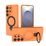 Custodia per telefono Ring Shield MagSafe in TPU con supporto girevole a 360 gradi, For Samsung Galaxy S26+ 5G, For Samsung Galaxy S26 Ultra 5G, For Samsung Galaxy S26 5G, For Samsung Galaxy S25 5G