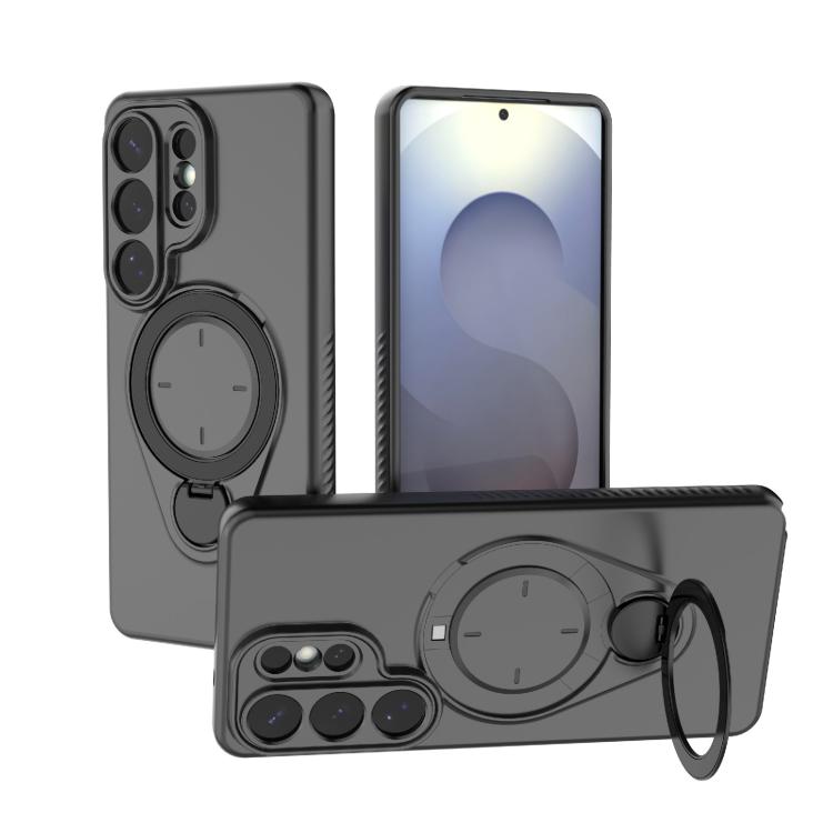 Custodia per telefono Ring Shield MagSafe in TPU con supporto girevole a 360 gradi, For Samsung Galaxy S26+ 5G, For Samsung Galaxy S26 Ultra 5G, For Samsung Galaxy S26 5G, For Samsung Galaxy S25 5G