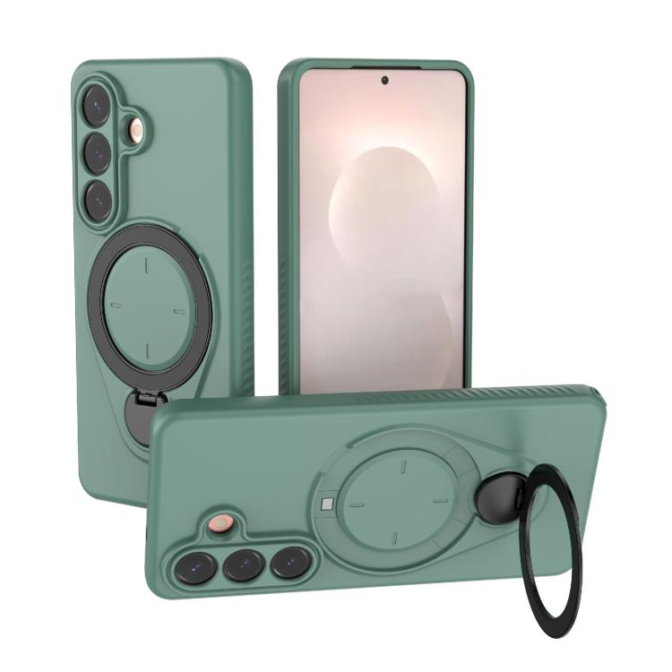 Custodia per telefono Ring Shield MagSafe in TPU con supporto girevole a 360 gradi, For Samsung Galaxy S26+ 5G, For Samsung Galaxy S26 Ultra 5G, For Samsung Galaxy S26 5G, For Samsung Galaxy S25 5G