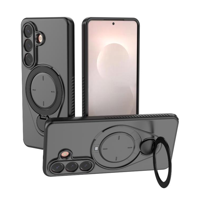 Custodia per telefono Ring Shield MagSafe in TPU con supporto girevole a 360 gradi, For Samsung Galaxy S26+ 5G, For Samsung Galaxy S26 Ultra 5G, For Samsung Galaxy S26 5G, For Samsung Galaxy S25 5G