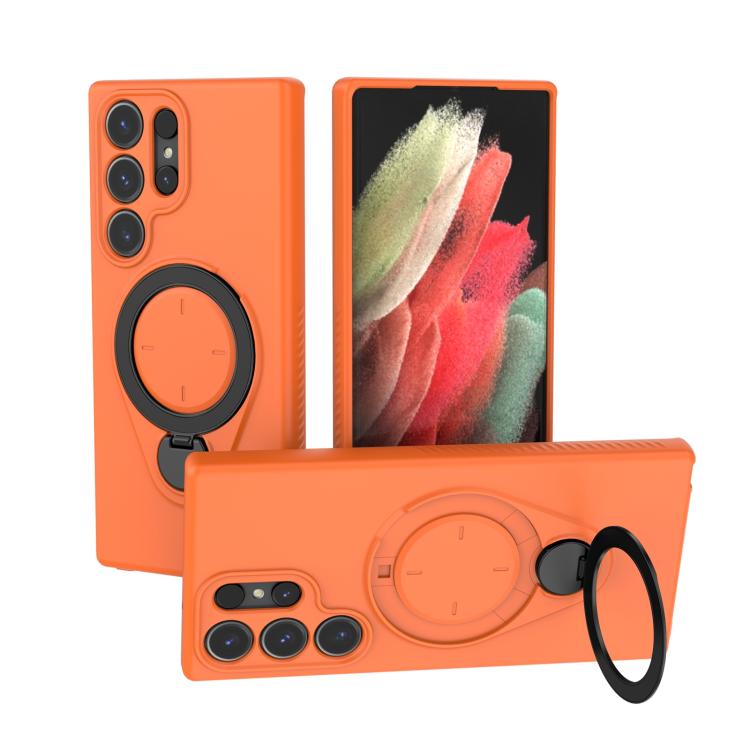 Custodia per telefono Ring Shield MagSafe in TPU con supporto girevole a 360 gradi, For Samsung Galaxy S25 Ultra 5G, For Samsung Galaxy S24 Ultra 5G, For Samsung Galaxy S24 5G, For Samsung Galaxy S23 Ultra 5G
