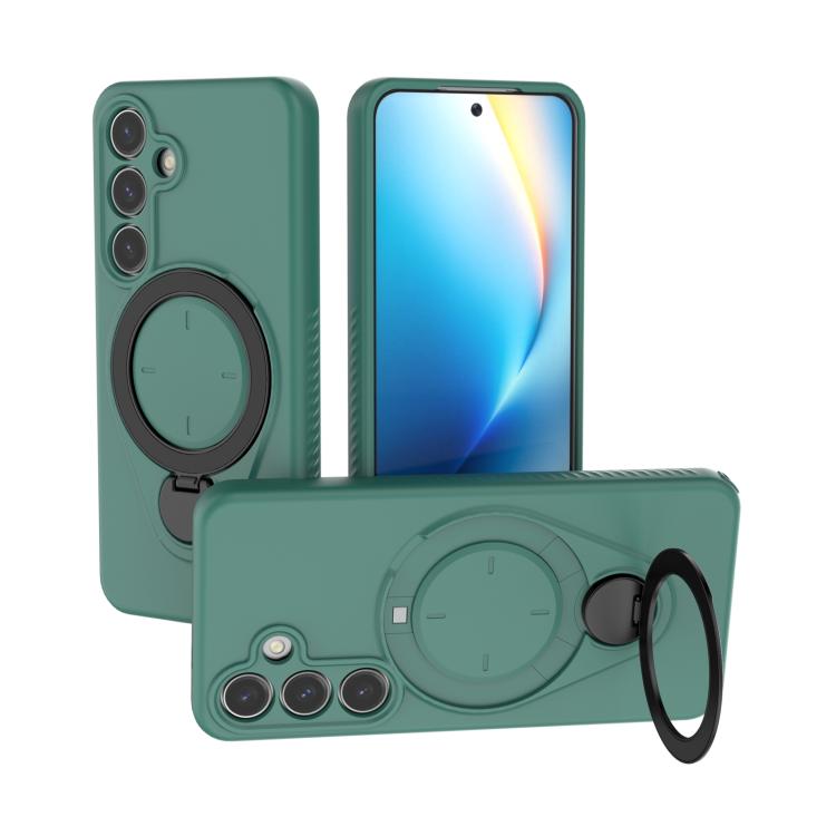 Custodia per telefono Ring Shield MagSafe in TPU con supporto girevole a 360 gradi, For Samsung Galaxy S25 Ultra 5G, For Samsung Galaxy S24 Ultra 5G, For Samsung Galaxy S24 5G, For Samsung Galaxy S23 Ultra 5G