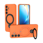 Custodia per telefono Ring Shield MagSafe in TPU con supporto girevole a 360 gradi, For Samsung Galaxy S25 Ultra 5G, For Samsung Galaxy S24 Ultra 5G, For Samsung Galaxy S24 5G, For Samsung Galaxy S23 Ultra 5G