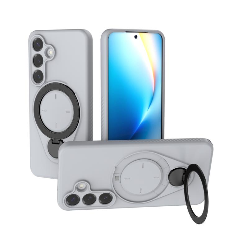 Custodia per telefono Ring Shield MagSafe in TPU con supporto girevole a 360 gradi, For Samsung Galaxy S26+ 5G, For Samsung Galaxy S26 Ultra 5G, For Samsung Galaxy S26 5G, For Samsung Galaxy S25 5G