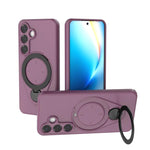 Custodia per telefono Ring Shield MagSafe in TPU con supporto girevole a 360 gradi, For Samsung Galaxy S26+ 5G, For Samsung Galaxy S26 Ultra 5G, For Samsung Galaxy S26 5G, For Samsung Galaxy S25 5G