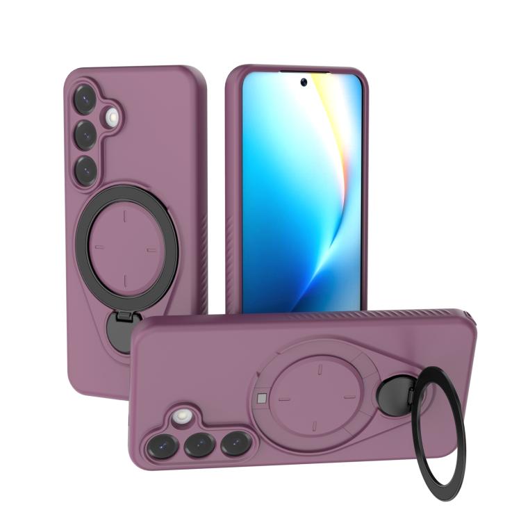 Custodia per telefono Ring Shield MagSafe in TPU con supporto girevole a 360 gradi, For Samsung Galaxy S26+ 5G, For Samsung Galaxy S26 Ultra 5G, For Samsung Galaxy S26 5G, For Samsung Galaxy S25 5G