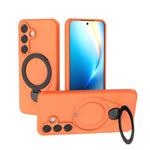 Custodia per telefono Ring Shield MagSafe in TPU con supporto girevole a 360 gradi, For Samsung Galaxy S26+ 5G, For Samsung Galaxy S26 Ultra 5G, For Samsung Galaxy S26 5G, For Samsung Galaxy S25 5G
