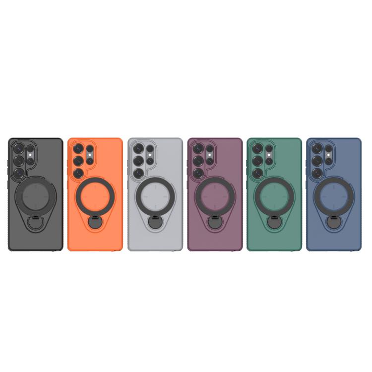 Custodia per telefono Ring Shield MagSafe in TPU con supporto girevole a 360 gradi, For Samsung Galaxy S25 Ultra 5G, For Samsung Galaxy S24 Ultra 5G, For Samsung Galaxy S24 5G, For Samsung Galaxy S23 Ultra 5G