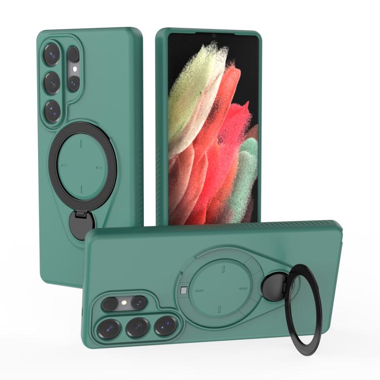 Custodia per telefono Ring Shield MagSafe in TPU con supporto girevole a 360 gradi, For Samsung Galaxy S25 Ultra 5G, For Samsung Galaxy S24 Ultra 5G, For Samsung Galaxy S24 5G, For Samsung Galaxy S23 Ultra 5G