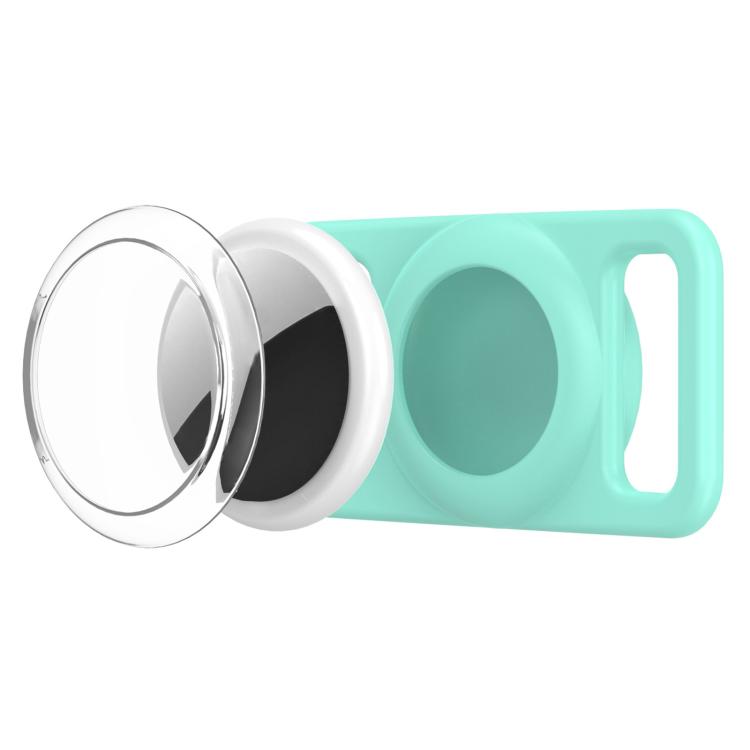 xDfind - Copertura trasparente in PC per localizzatore per collare per animali domestici in silicone., For AirTag 2nd Gen / AirTag 1st Gen