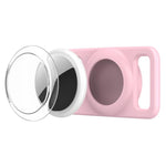 xDfind - Copertura trasparente in PC per localizzatore per collare per animali domestici in silicone., For AirTag 2nd Gen / AirTag 1st Gen