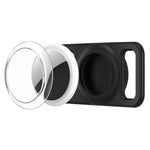 xDfind - Copertura trasparente in PC per localizzatore per collare per animali domestici in silicone., For AirTag 2nd Gen / AirTag 1st Gen