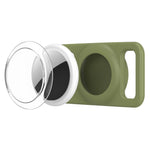 xDfind - Copertura trasparente in PC per localizzatore per collare per animali domestici in silicone., For AirTag 2nd Gen / AirTag 1st Gen