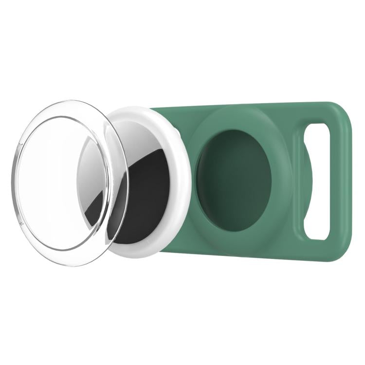 xDfind - Copertura trasparente in PC per localizzatore per collare per animali domestici in silicone., For AirTag 2nd Gen / AirTag 1st Gen