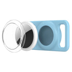 xDfind - Copertura trasparente in PC per localizzatore per collare per animali domestici in silicone., For AirTag 2nd Gen / AirTag 1st Gen