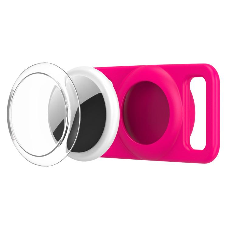 xDfind - Copertura trasparente in PC per localizzatore per collare per animali domestici in silicone., For AirTag 2nd Gen / AirTag 1st Gen
