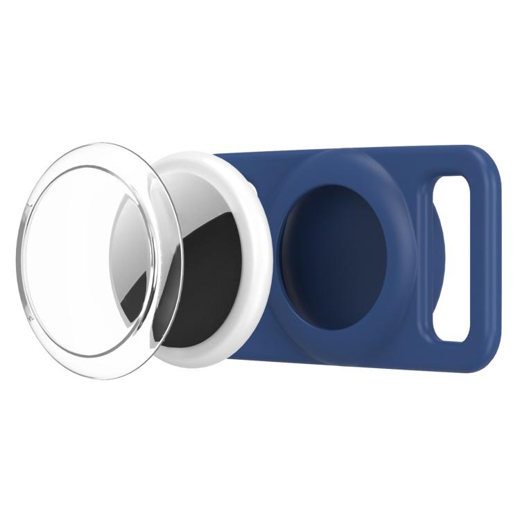 xDfind - Copertura trasparente in PC per localizzatore per collare per animali domestici in silicone., For AirTag 2nd Gen / AirTag 1st Gen