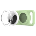 xDfind - Copertura trasparente in PC per localizzatore per collare per animali domestici in silicone., For AirTag 2nd Gen / AirTag 1st Gen