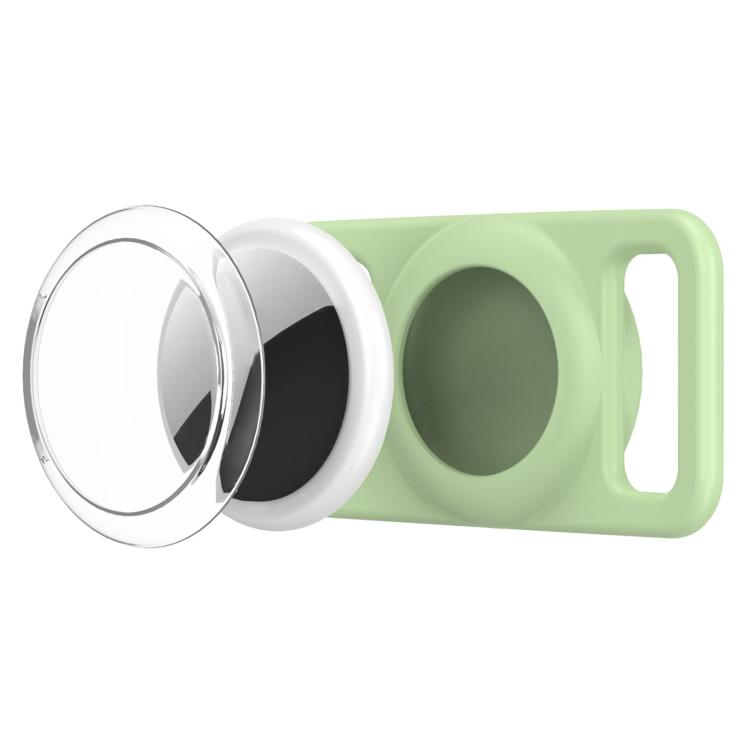 xDfind - Copertura trasparente in PC per localizzatore per collare per animali domestici in silicone., For AirTag 2nd Gen / AirTag 1st Gen