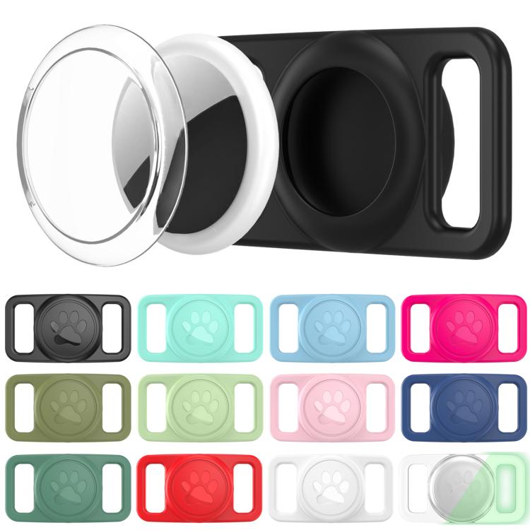 xDfind - Copertura trasparente in PC per localizzatore per collare per animali domestici in silicone., For AirTag 2nd Gen / AirTag 1st Gen