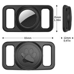 xDfind - Copertura trasparente in PC per localizzatore per collare per animali domestici in silicone., For AirTag 2nd Gen / AirTag 1st Gen