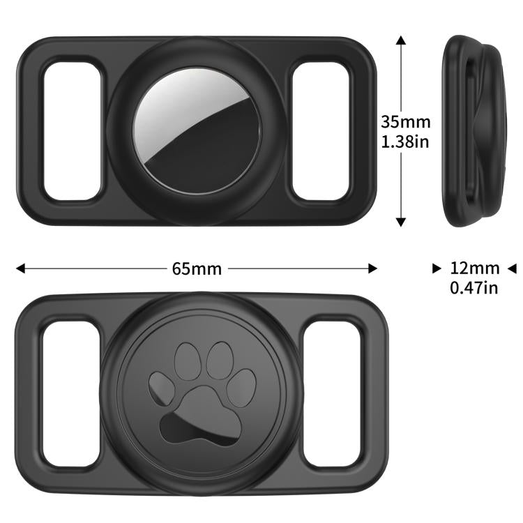 xDfind - Copertura trasparente in PC per localizzatore per collare per animali domestici in silicone., For AirTag 2nd Gen / AirTag 1st Gen
