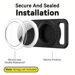 xDfind - Copertura trasparente in PC per localizzatore per collare per animali domestici in silicone., For AirTag 2nd Gen / AirTag 1st Gen