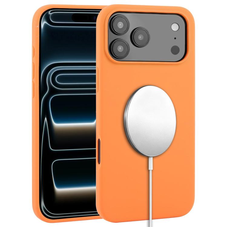 Custodia per telefono MagSafe in silicone liquido a copertura totale, For iPhone 17e / 16e, For iPhone 17 Pro Max, For iPhone 17 Pro