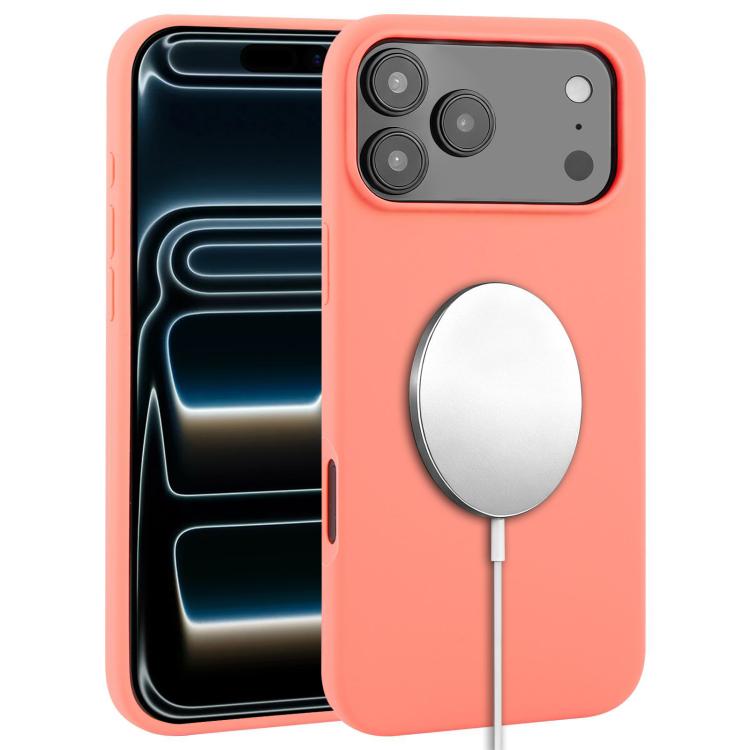 Custodia per telefono MagSafe in silicone liquido a copertura totale, For iPhone 17e / 16e, For iPhone 17 Pro Max, For iPhone 17 Pro