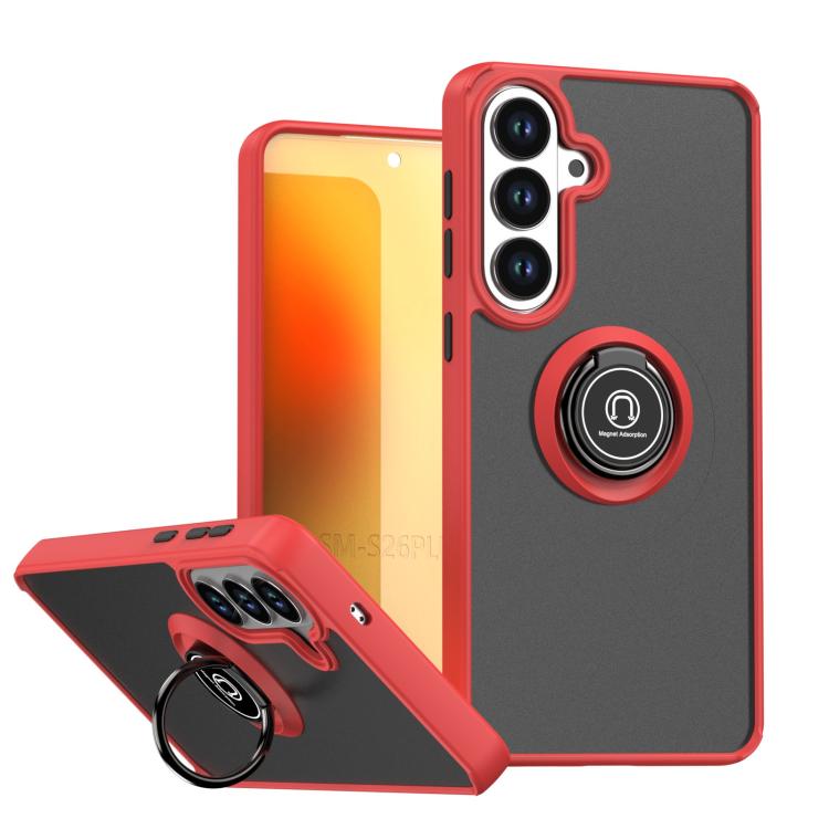 Custodia per telefono Q Shadow 1 Series in TPU + PC con anello, For Samsung Galaxy S26+ 5G, For Samsung Galaxy S26 Ultra 5G, For Samsung Galaxy S26 5G, For Samsung Galaxy S25 FE 5G