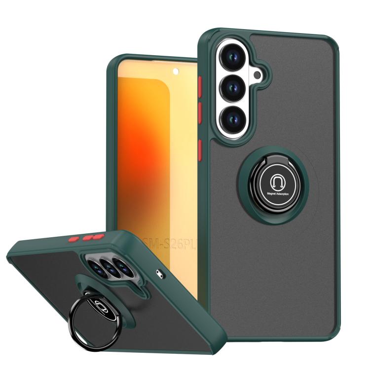 Custodia per telefono Q Shadow 1 Series in TPU + PC con anello, For Samsung Galaxy S26+ 5G, For Samsung Galaxy S26 Ultra 5G, For Samsung Galaxy S26 5G, For Samsung Galaxy S25 FE 5G