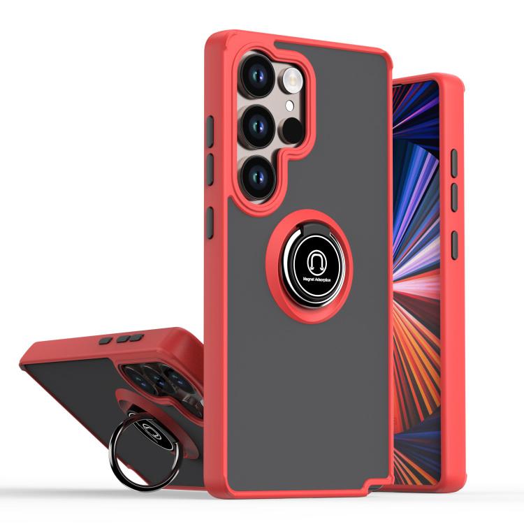 Custodia per telefono Q Shadow 1 Series in TPU + PC con anello, For Samsung Galaxy S26+ 5G, For Samsung Galaxy S26 Ultra 5G, For Samsung Galaxy S26 5G, For Samsung Galaxy S25 FE 5G