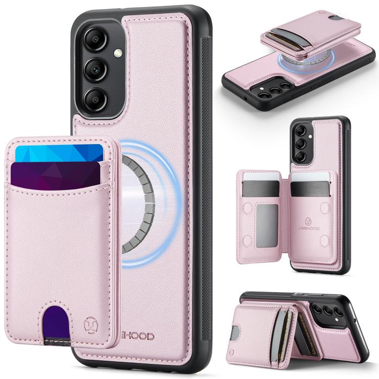 Custodia per telefono in pelle JEEHOOD J10 con porta carte a ribalta, MagSafe Split RFID., For Samsung Galaxy A35 5G, For Samsung Galaxy A24 4G, For Samsung Galaxy A34 5G, For Samsung Galaxy A54 5G