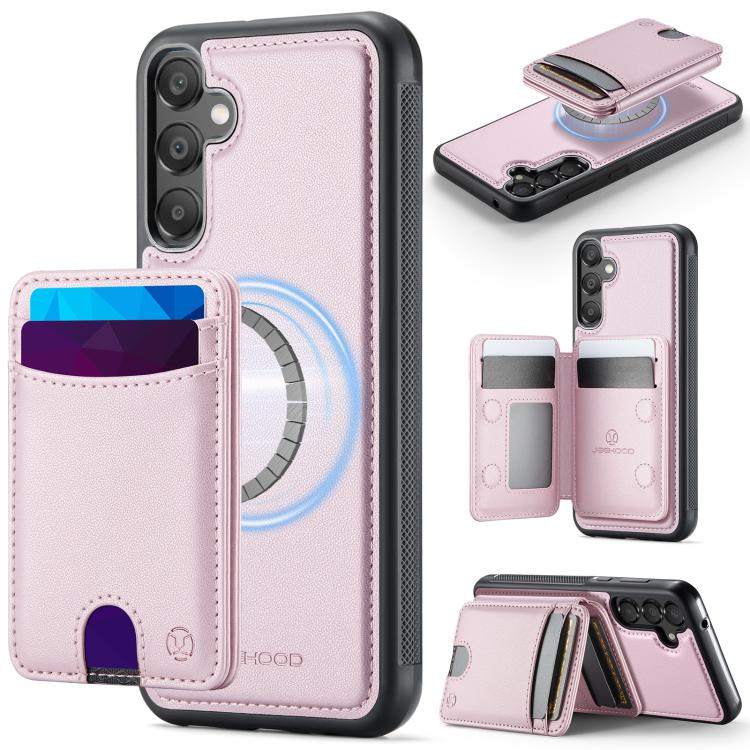 Custodia per telefono in pelle JEEHOOD J10 con porta carte a ribalta, MagSafe Split RFID., For Samsung Galaxy A35 5G, For Samsung Galaxy A24 4G, For Samsung Galaxy A34 5G, For Samsung Galaxy A54 5G