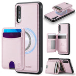 Custodia per telefono in pelle JEEHOOD J10 con porta carte a ribalta, MagSafe Split RFID., For Samsung Galaxy A51 4G, For Samsung Galaxy A50