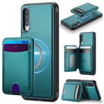 Custodia per telefono in pelle JEEHOOD J10 con porta carte a ribalta, MagSafe Split RFID., For Samsung Galaxy A51 4G, For Samsung Galaxy A50