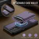 Custodia per telefono in pelle JEEHOOD J10 con porta carte a ribalta, MagSafe Split RFID., For Samsung Galaxy A13 5G / 4G / A04s, For Samsung Galaxy A53 5G, For Samsung Galaxy A33 5G, For Samsung Galaxy A52 5G / 4G / A52s 5G