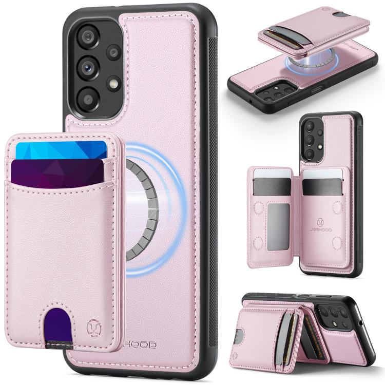 Custodia per telefono in pelle JEEHOOD J10 con porta carte a ribalta, MagSafe Split RFID., For Samsung Galaxy A13 5G / 4G / A04s, For Samsung Galaxy A53 5G, For Samsung Galaxy A33 5G, For Samsung Galaxy A52 5G / 4G / A52s 5G
