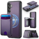 Custodia per telefono in pelle JEEHOOD J10 con porta carte a ribalta, MagSafe Split RFID., For Samsung Galaxy A56 5G, For Samsung Galaxy A26 5G, For Samsung Galaxy A36 5G, For Samsung Galaxy A16 5G / 4G