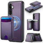 Custodia per telefono in pelle JEEHOOD J10 con porta carte a ribalta, MagSafe Split RFID., For Samsung Galaxy A56 5G, For Samsung Galaxy A26 5G, For Samsung Galaxy A36 5G, For Samsung Galaxy A16 5G / 4G