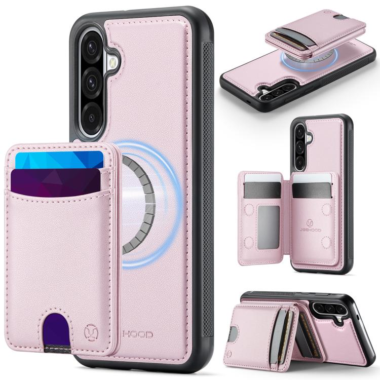 Custodia per telefono in pelle JEEHOOD J10 con porta carte a ribalta, MagSafe Split RFID., For Samsung Galaxy A56 5G, For Samsung Galaxy A26 5G, For Samsung Galaxy A36 5G, For Samsung Galaxy A16 5G / 4G