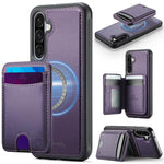 Custodia per telefono in pelle JEEHOOD J10 con porta carte a ribalta, MagSafe Split RFID., For Samsung Galaxy A56 5G, For Samsung Galaxy A26 5G, For Samsung Galaxy A36 5G, For Samsung Galaxy A16 5G / 4G